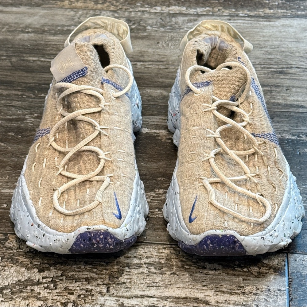 Nike Shoes Space Hippie 04 Sneakers Sail Astronomy Blue Beige Womens Size 7 Gym - Picture 2 of 13